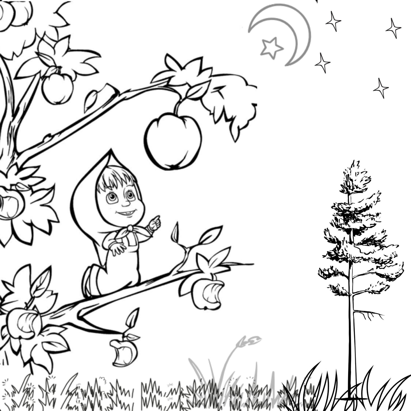 Masha § bear for coloring giggles colors